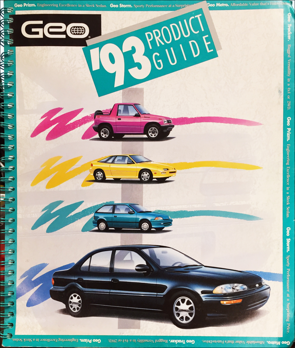 1993 Geo Color & Upholstery Dealer Album/Data Book Original