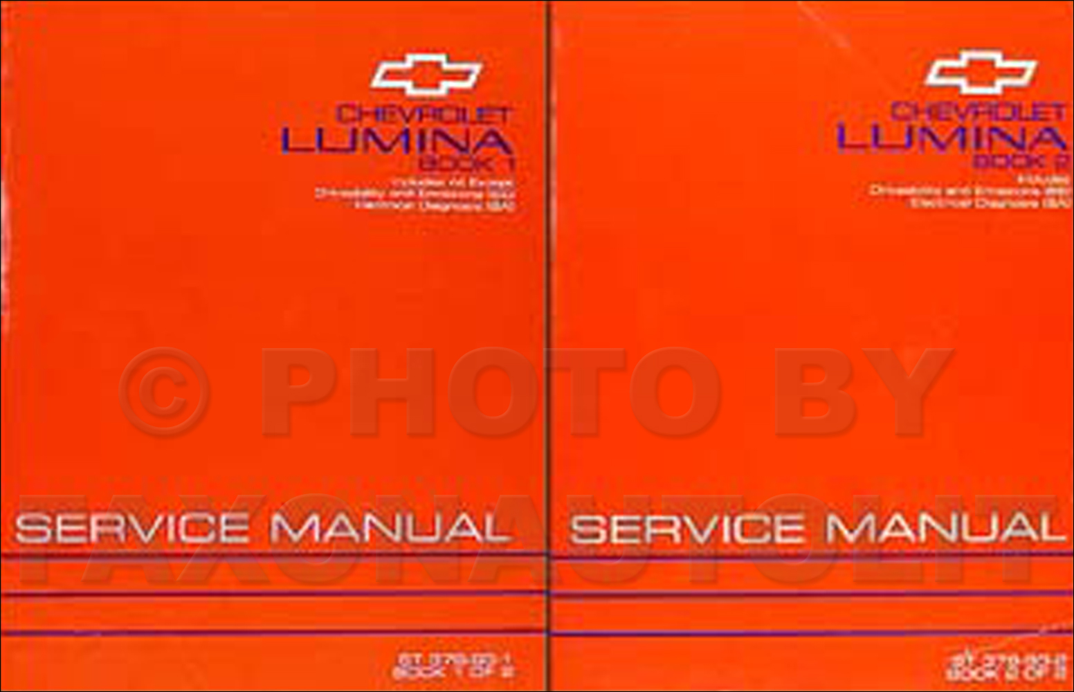 1993 Chevy Lumina Car Repair Manual Original 2 Volume Set