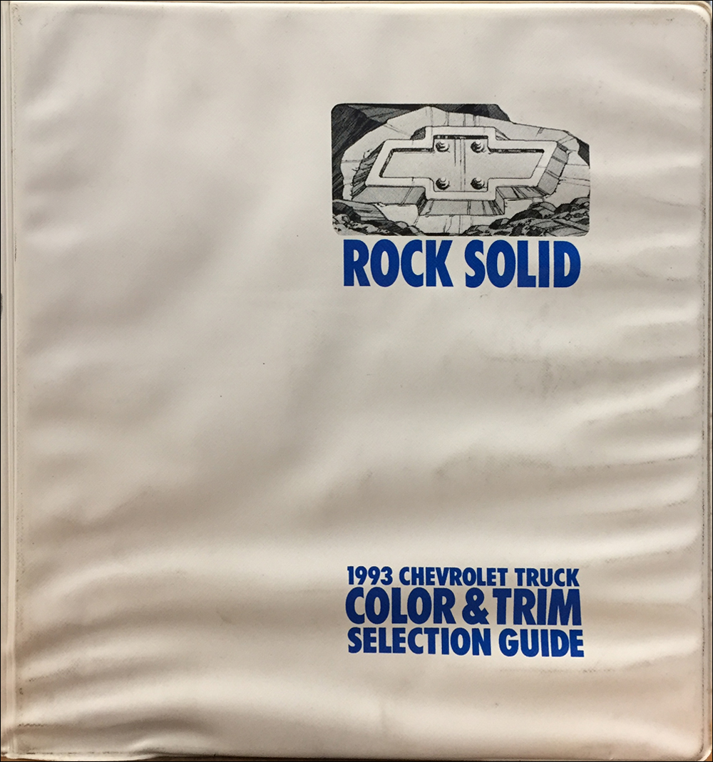 1993 Chevrolet Light Truck Color and Upholstery Dealer Album Original