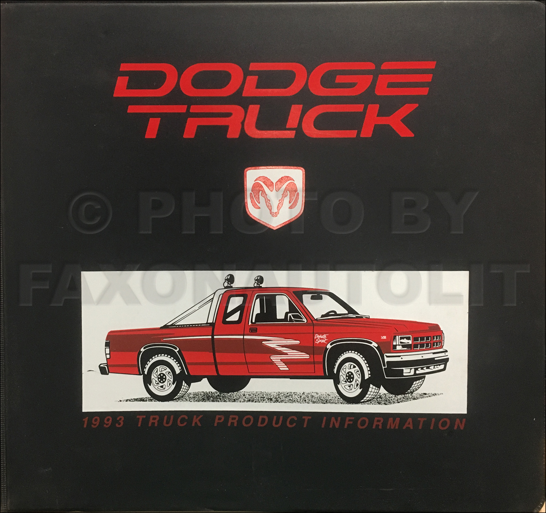 1993 Dodge Truck Data Book and Color & Upholstery Dealer Album