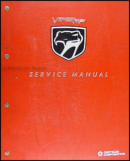 1993 Viper RT/10 Repair Manual Original