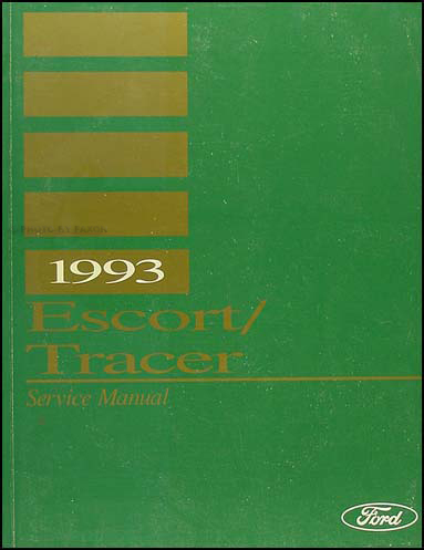 1993 Ford Escort Mercury Tracer Shop Manual Original