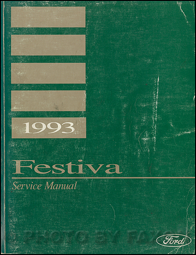 1992 Ford Festiva Shop Manual Original 