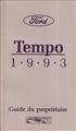 1993 Ford Tempo Owner's Manual FRENCH Original