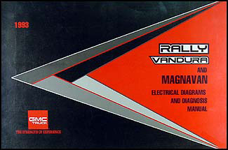 1993 GMC G Van/Vandura/Rally  Wiring Diagram Manual Original 