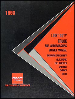 1993 GMC Fuel & Emissions Manual Original Pickup, Van, & Motorhome
