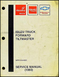 1993 NPR & W4 Diesel Repair Manual Original 