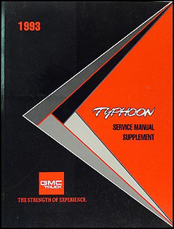 1993 GMC Typhoon Original Service Manual Supplement