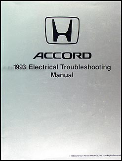 1993 Honda Accord Electrical Troubleshooting Manual Original