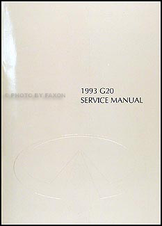 1993 Infiniti G20 Repair Manual Original 