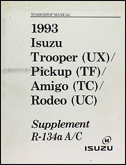 1993 Isuzu Air Conditioning Repair Manual Supplement