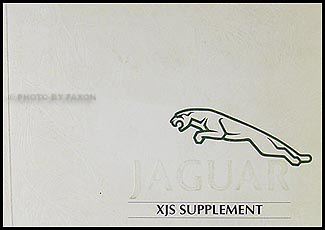 1993 Jaguar XJS Owner's Manual Supplement Original