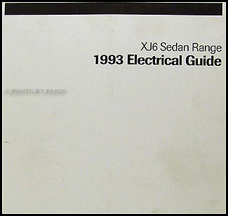 1993 Jaguar XJ6 Electrical Guide Wiring Diagram Original