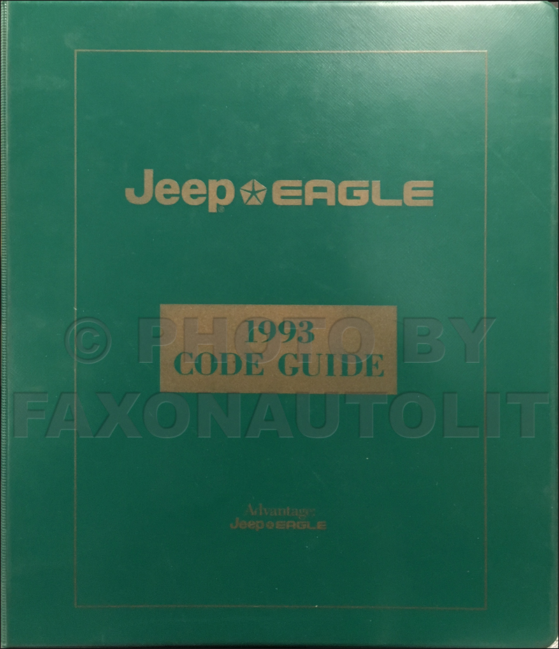 1993 Jeep Ordering Guide Original