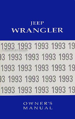 1993 Jeep Wrangler Original Owner's Manual