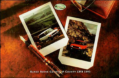 1993 Land Rover Range Rover County & LWB Original Sales Catalog