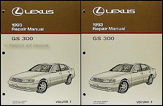 1993 Lexus GS 300 Repair Manual Original 2 Volume Set