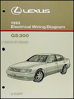 1993 Lexus GS 300 Wiring Diagram Manual Original