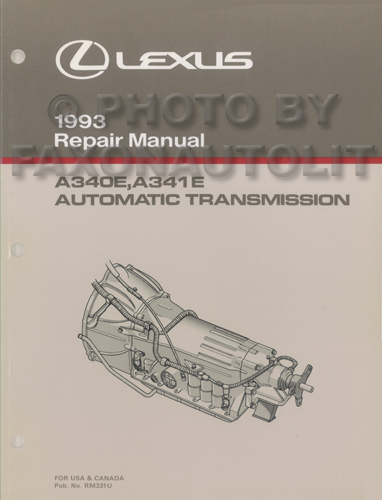 1993 Lexus LS 400 & SC 400 Automatic Transmission Repair Manual Original