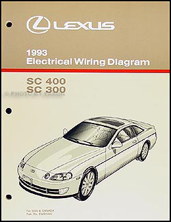 1993 Lexus SC 300/400 Wiring Diagram Manual Original Electrical Wiring Diagram Manual Faxon Auto Literature