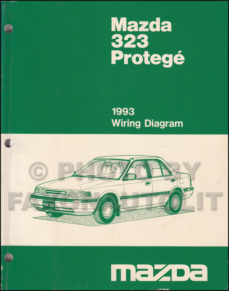 1993 Mazda 323 and Protege Wiring Diagram Manual Original