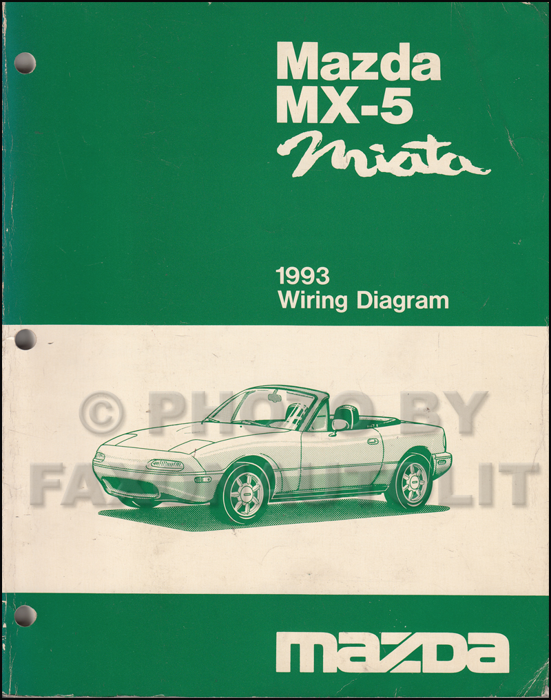1993 Mazda MX-5 Miata Wiring Diagram Manual Original