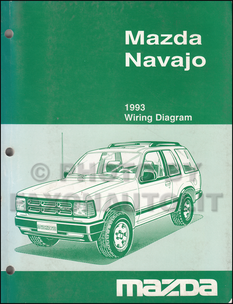 1993 Mazda Navajo Wiring Diagram Manual Original