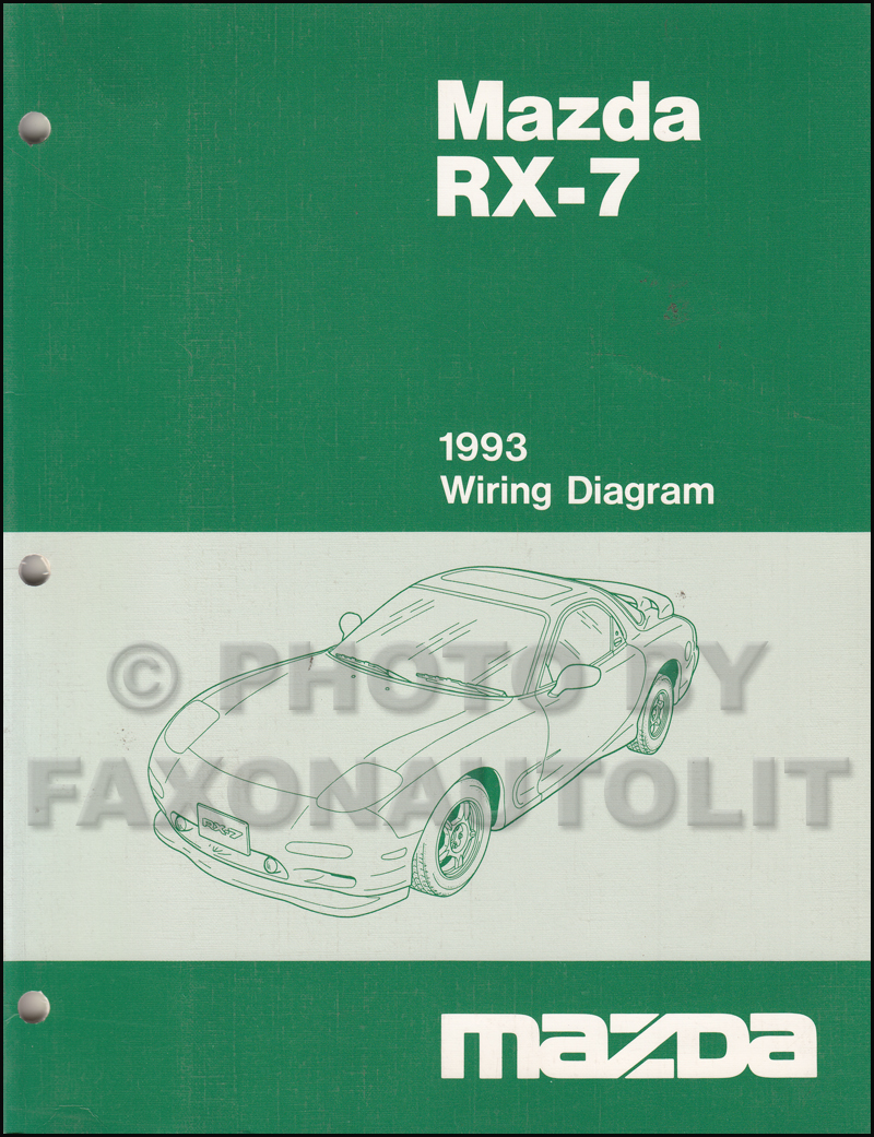 1993 Mazda RX-7 Wiring Diagram Manual Original RX7