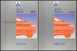 1993 Mitsubishi Mirage Repair Manual Set Original