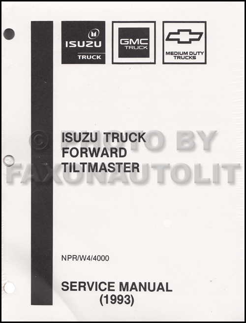 1993 NPR & W4 Diesel Repair Manual Factory Reprint