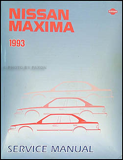 1993 Nissan Maxima Repair Manual Original