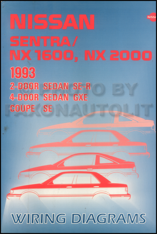 1993 Nissan Sentra and NX Wiring Diagram Manual Original