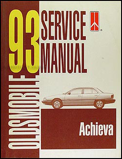 1993 Oldsmobile Achieva Shop Manual Original 