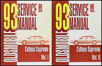1993 Oldsmobile Cutlass Supreme Repair Manual Original Set