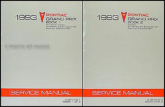 1993 Pontiac Grand Prix Repair Manual Original 2 Volume Set 