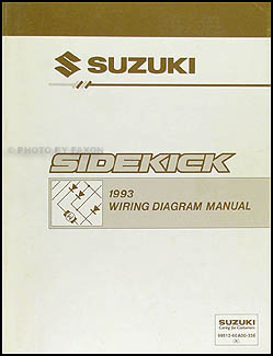 1993 Suzuki Sidekick 1600 and Sport 1800 X-90 Wiring Diagram Manual