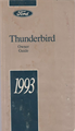 1993 Ford Thunderbird Owner's Manual Original