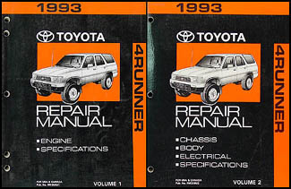 1993 Toyota 4Runner Repair Manual Set Original