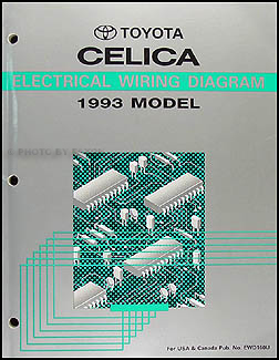 1993 Toyota Celica Wiring Diagram Manual Original