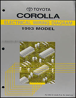 1993 Toyota Corolla Wiring Diagram Manual Original