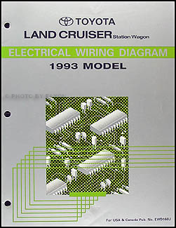 1993 Toyota Land Cruiser Wiring Diagram Manual Original