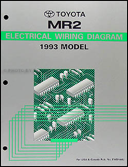 1993 Toyota MR2 Wiring Diagram Manual Original