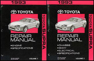 1993 Toyota Supra Repair Manual Original  