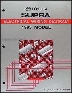 1993 Toyota Supra Wiring Diagram Manual Original