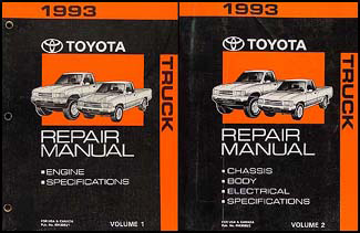 1993 Toyota Truck Repair Manual Set Original