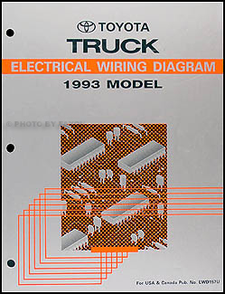 1993 Toyota Pickup Truck Wiring Diagram Manual Original