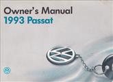 1993 Volkswagen Passat Owner's Manual Original