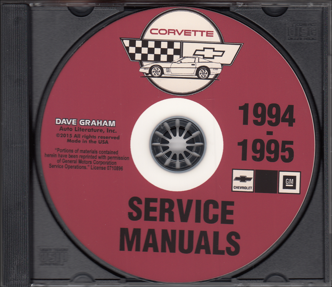 1994-1995 Chevrolet Corvette Repair Shop Manual Sets on CD-ROM