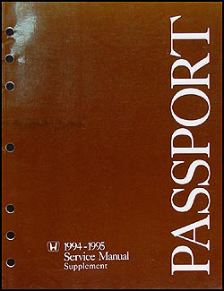1994-1995 Honda Passport Repair Manual Supplement Original 