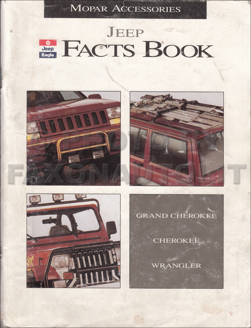 1994-1995 Jeep Accessory Facts Book Original